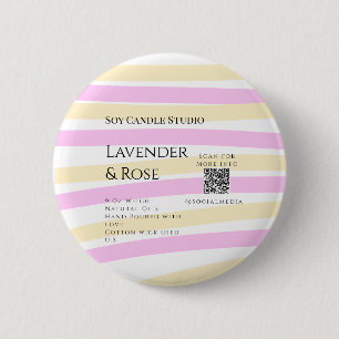 Chapa Redonda De 5 Cm Lavender rosa soja negocios de velas añadir código