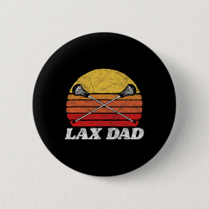 Chapa Redonda De 5 Cm Lax Dad Vintage X cruza Lacrosse Sticks 80s Suns