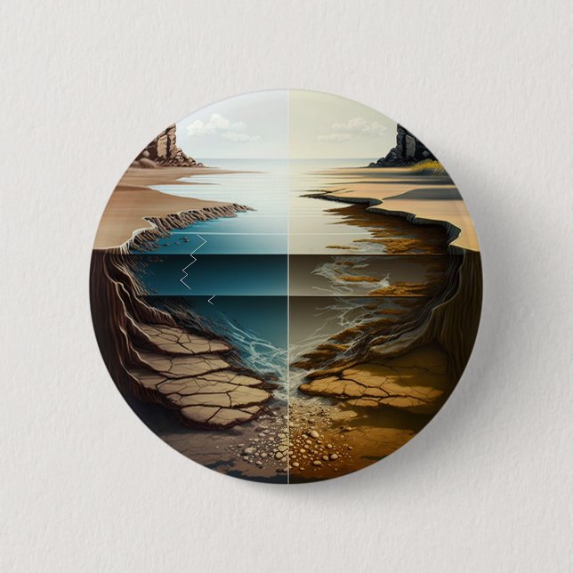 Chapa Redonda De 5 Cm Layers Unveiled (Anverso)