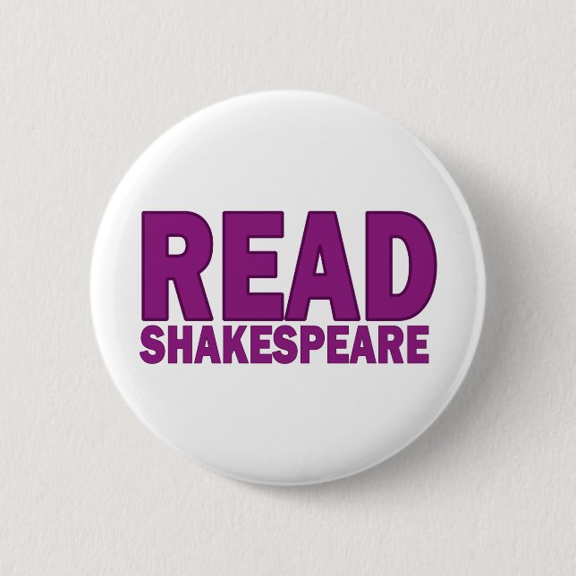 Chapa Redonda De 5 Cm Lea a Shakespeare (Anverso)