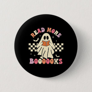 Chapa Redonda De 5 Cm Lea más libros Cute Ghost Leer más libros H