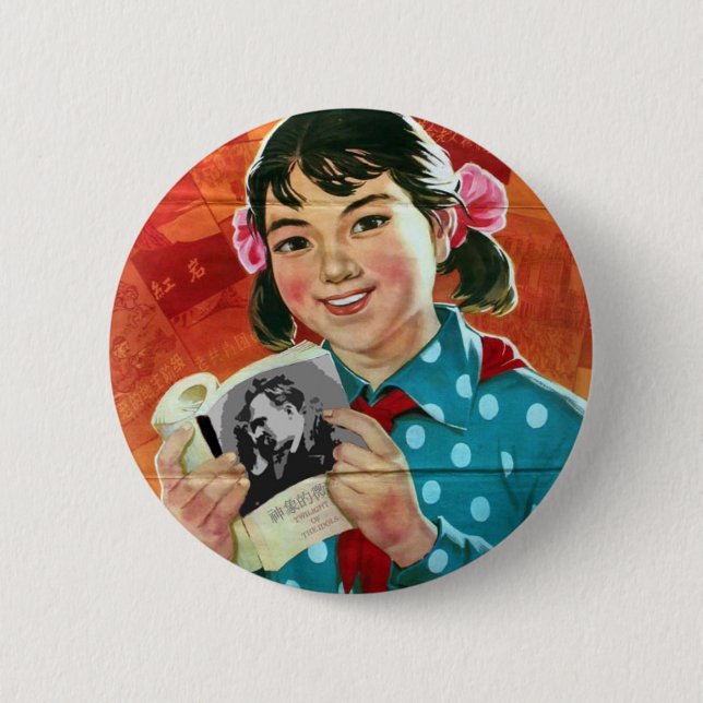 Chapa Redonda De 5 Cm Lea más libros, lea los buenos libros (Anverso)