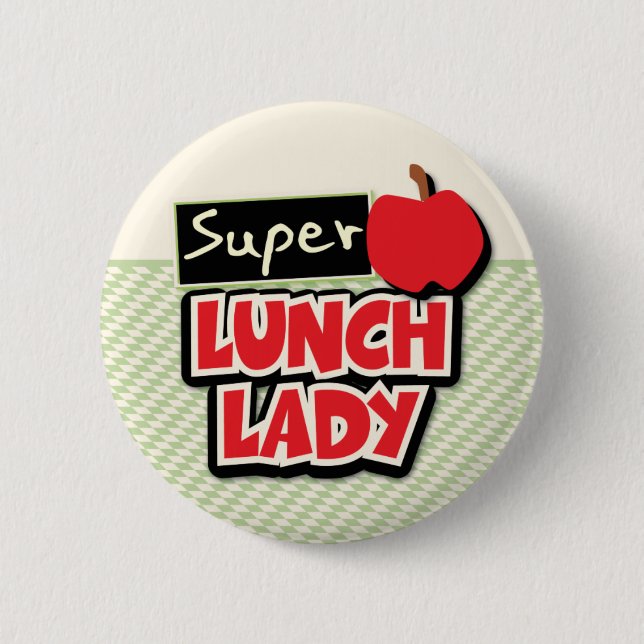 Chapa Redonda De 5 Cm Leche - Super Lunch Lady (Anverso)