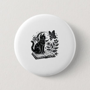 Chapa Redonda De 5 Cm Lectores de libros para gatos Bookwors Booknerds H