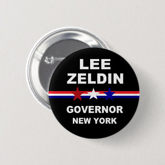 Chapa Redonda De 5 Cm Lee Zeldin Gobernador Nueva York 2022