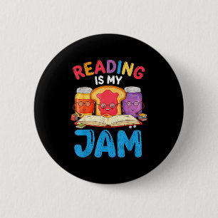Chapa Redonda De 5 Cm Leer es divertido me encanta leer libros chicas ch