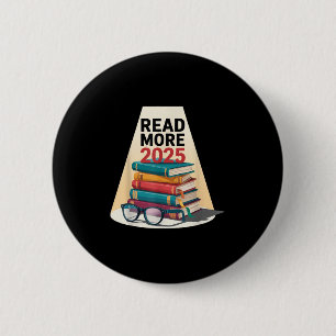 Chapa Redonda De 5 Cm Leer más Chicas del Desafío de Lectura de Libros 2