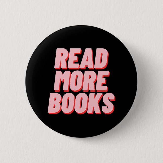 CHAPA REDONDA DE 5 CM LEER MÁS LIBROS (Anverso)