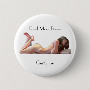 Chapa Redonda De 5 Cm Leer más libros Thunder_Cove