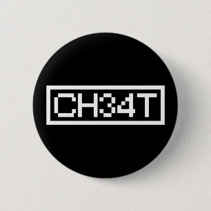 CHAPA REDONDA DE 5 CM LEET CHEAT BUTTON