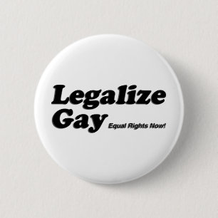 Chapa Redonda De 5 Cm Legalice al gay