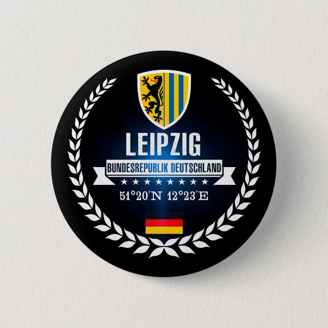 Chapa Redonda De 5 Cm Leipzig (Anverso)