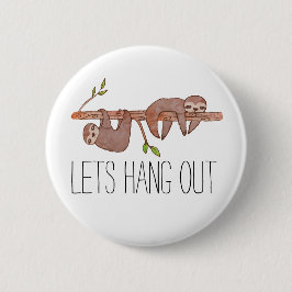 Chapa Redonda De 5 Cm Lemas de bebé colgando en el patrón de árbol