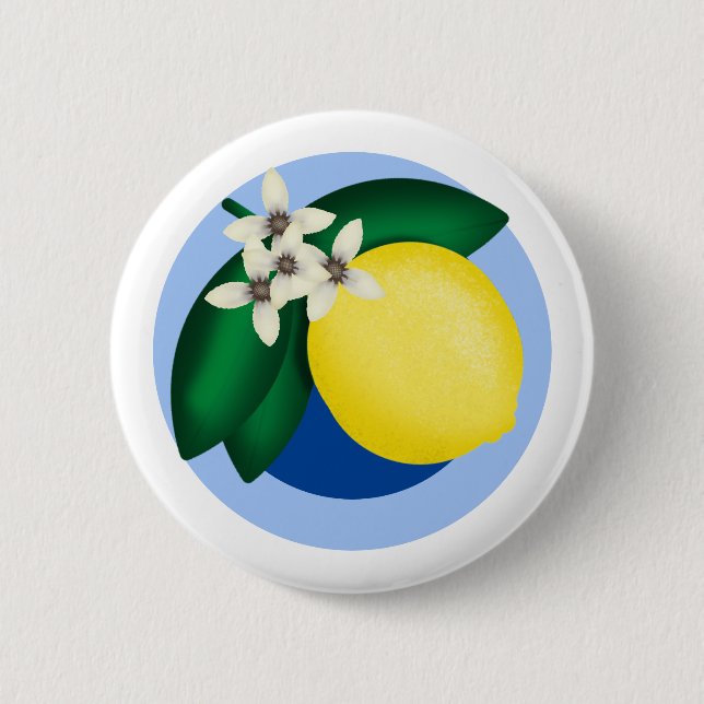 Chapa Redonda De 5 Cm Lemon (Anverso)