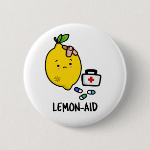 Chapa Redonda De 5 Cm Lemon Pun