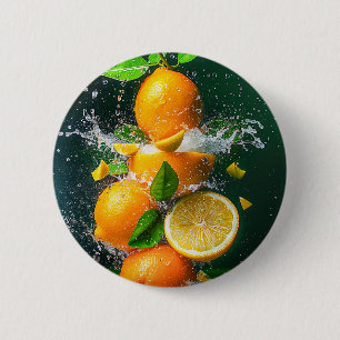 Chapa Redonda De 5 Cm Lemon Splash