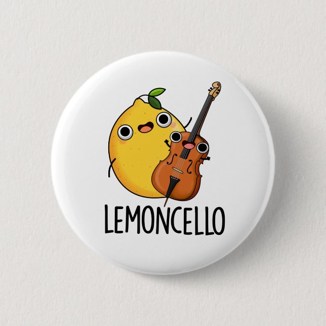 Chapa Redonda De 5 Cm Lemoncello Funny Bebe Pun (Anverso)