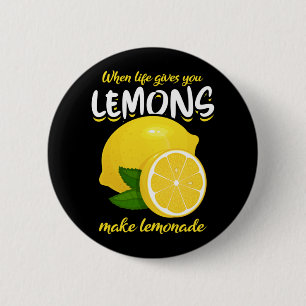 Chapa Redonda De 5 Cm Lemones divertidos dicen hacer Lemonade