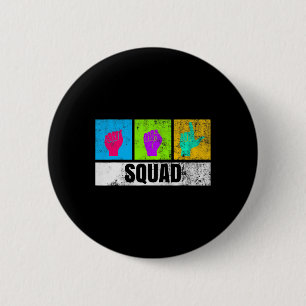 Chapa Redonda De 5 Cm Lenguaje De Rótulo De Mano Para El Orgullo Sordo Y