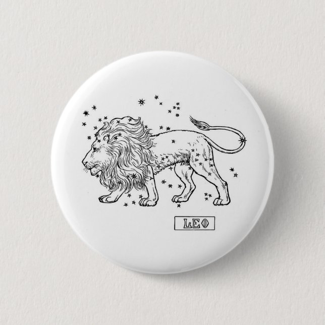 Chapa Redonda De 5 Cm Leo (Anverso)