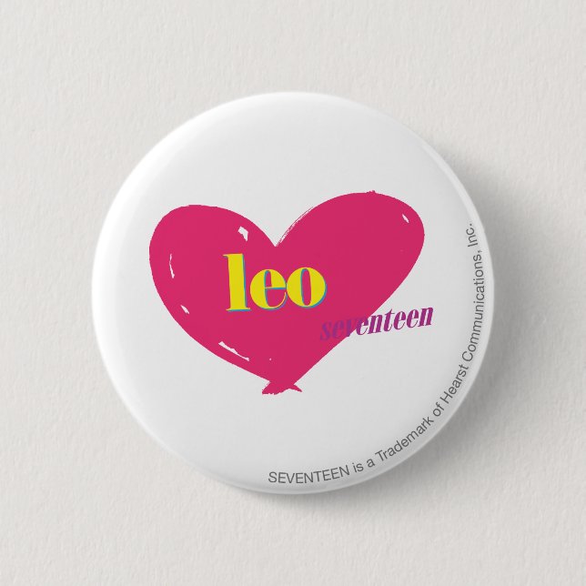 Chapa Redonda De 5 Cm Leo (Anverso)