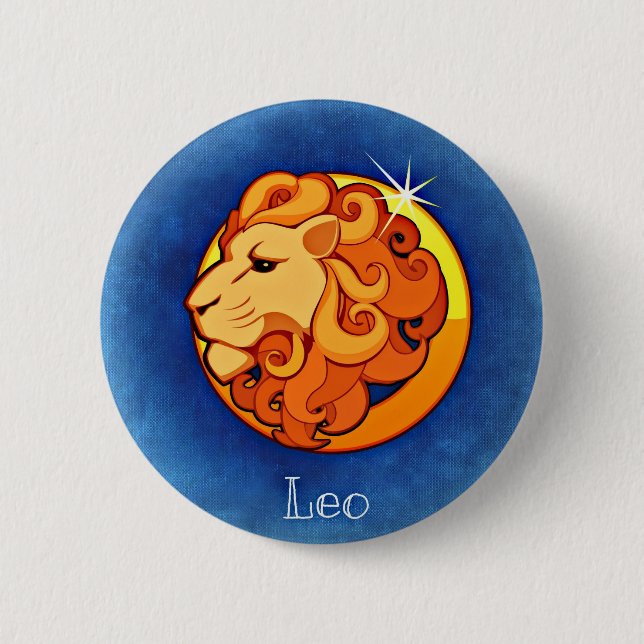 Chapa Redonda De 5 Cm Leo, Leone (Anverso)