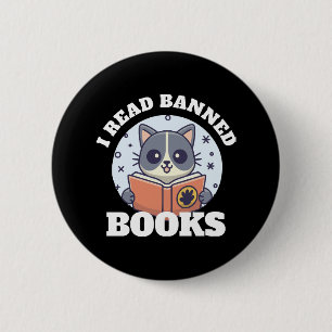 Chapa Redonda De 5 Cm Leo libros prohibidos