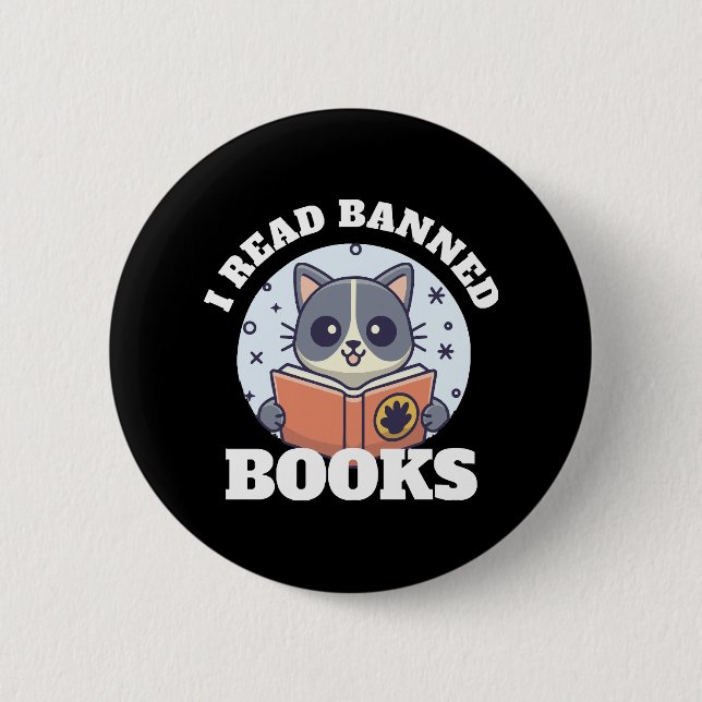 Chapa Redonda De 5 Cm Leo libros prohibidos (Anverso)
