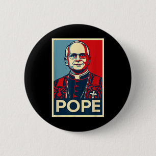 Chapa Redonda De 5 Cm Leo Xiv _ Cultura Pop Roma Católica