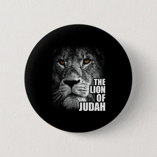 Chapa Redonda De 5 Cm León de Judá Jesús Fe Cristiana Sobre El Miedo