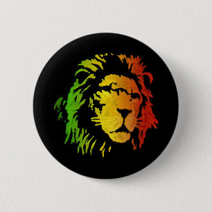 Chapa Redonda De 5 Cm León del león del reggae de Zion Judah