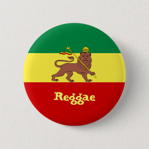 Chapa Redonda De 5 Cm León del reggae de Rasta de Judah