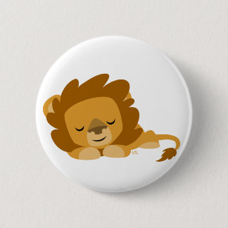 Chapa Redonda De 5 Cm León Personalizado durmiente