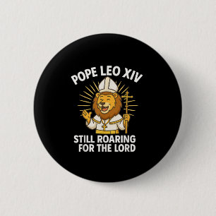 Chapa Redonda De 5 Cm León Ruidoso Del Papa Leo Xiv Por El Señor Niño Gi