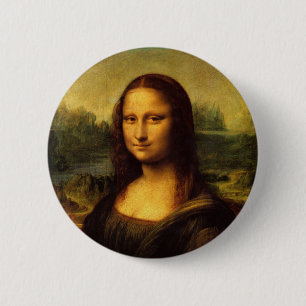 Chapa Redonda De 5 Cm Leonardo Da Vinci - Mona Lisa