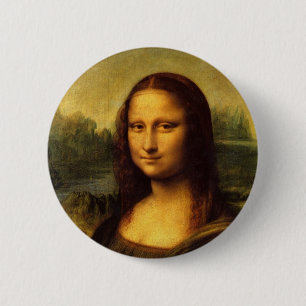 Chapa Redonda De 5 Cm Leonardo da Vinci Mona Lisa