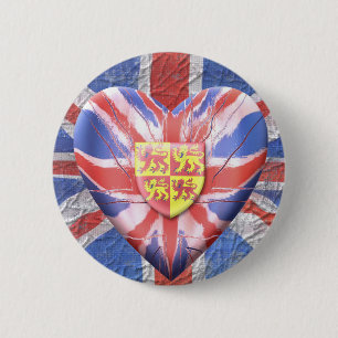 Chapa Redonda De 5 Cm Leones Galés