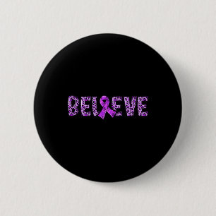 Chapa Redonda De 5 Cm Leopard - Créanlo de apoyo a la cinta morada