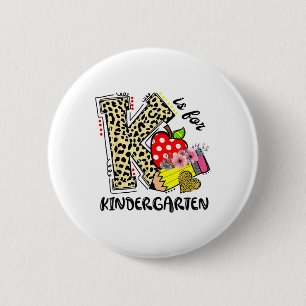 Chapa Redonda De 5 Cm Leopard K es para maestro de jardín de infancia Es