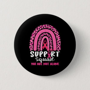 Chapa Redonda De 5 Cm Leopard Pink Rainbow Support Squad Mama Cancer A