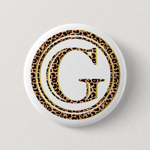 Chapa Redonda De 5 Cm leopardo G