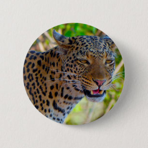 Chapa Redonda De 5 Cm Leopardo Manchado