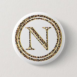 Chapa Redonda De 5 Cm Leopardo N