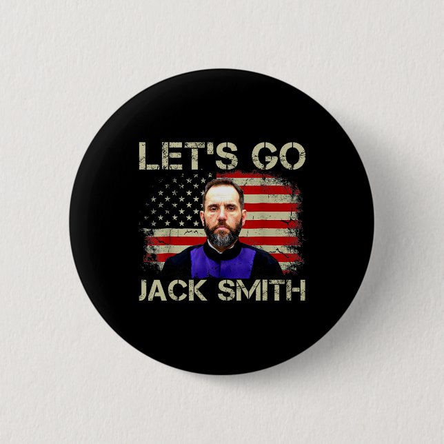 Chapa Redonda De 5 Cm Let39's Go Jack Smith American Flag Summer (Anverso)