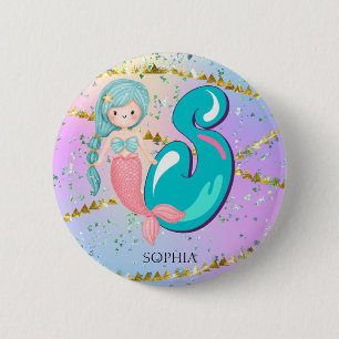 Chapa Redonda De 5 Cm Letra S Monograma Acuarela Cuta Cristales De Siren