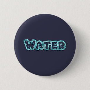 Chapa Redonda De 5 Cm Letras de agua potable