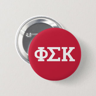 Chapa Redonda De 5 Cm Letras de Phi Sigma Kappa
