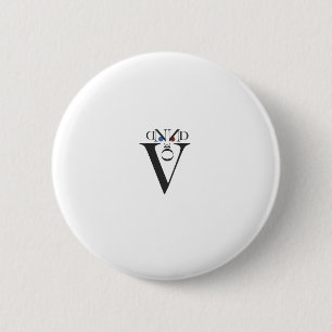 Chapa Redonda De 5 Cm Letter Face Button