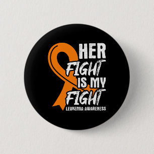 Chapa Redonda De 5 Cm Leukemia Cinta de Conciencia Su Lucha Mi Lugar De