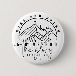 Chapa Redonda De 5 Cm Levantarse y brillar